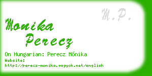 monika perecz business card